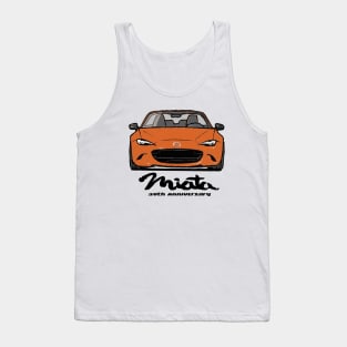 Miata MX5 30th Anniversary Orange Tank Top